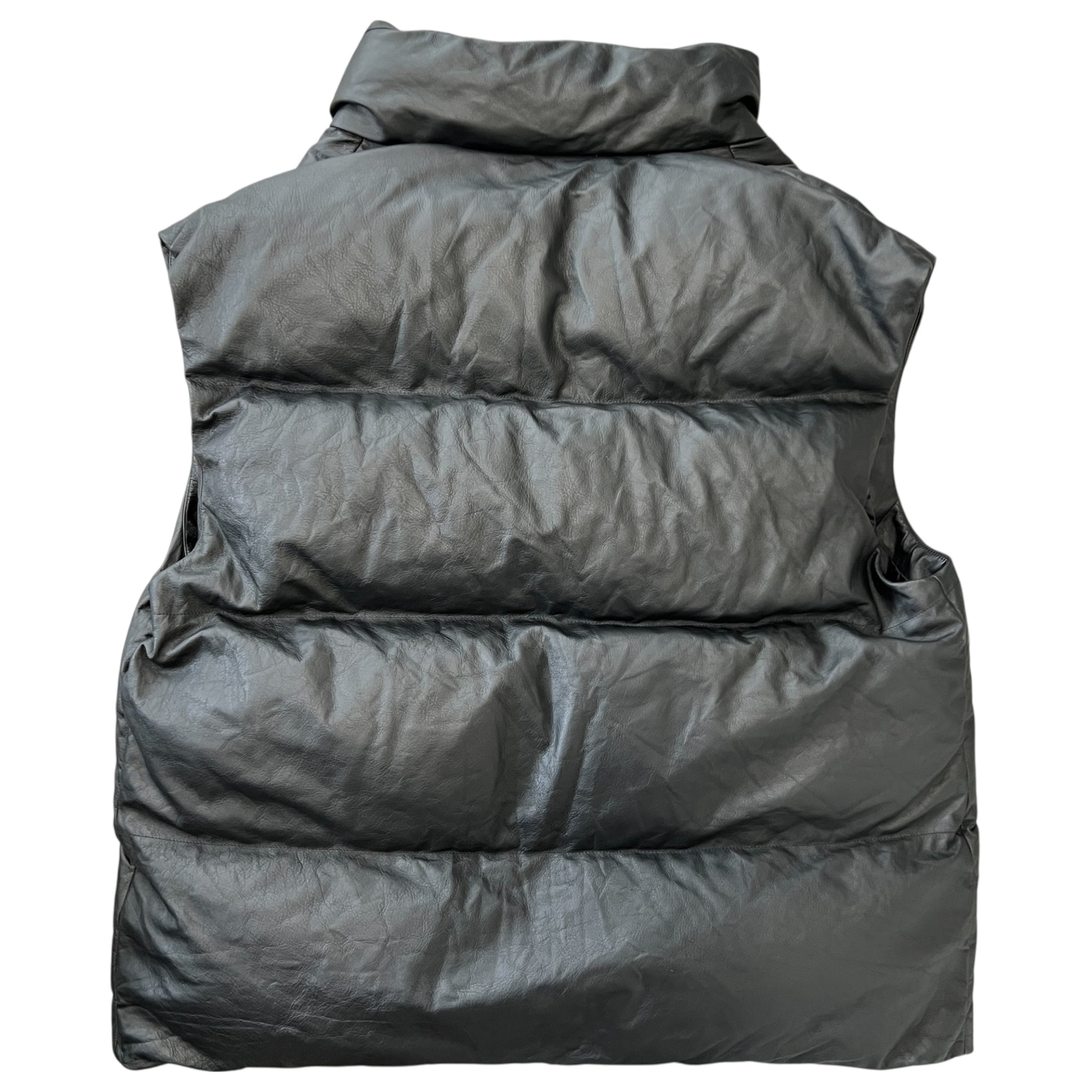 BALENCIAGA 2022AW Leather Puffer Vest