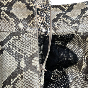 DOLCE&GABBANA Real Python Slit layerd Skirt