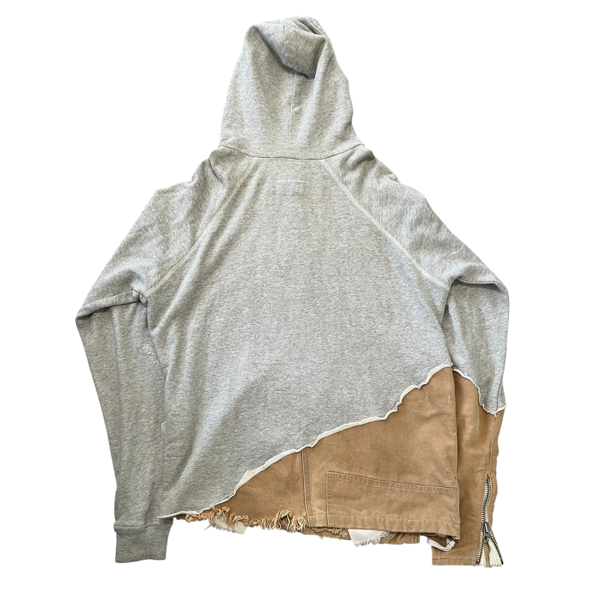 GREG LAUREN ×Carhartt Grey Fleece Hoodie