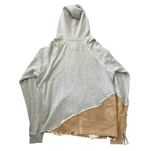 GREG LAUREN ×Carhartt Grey Fleece Hoodie