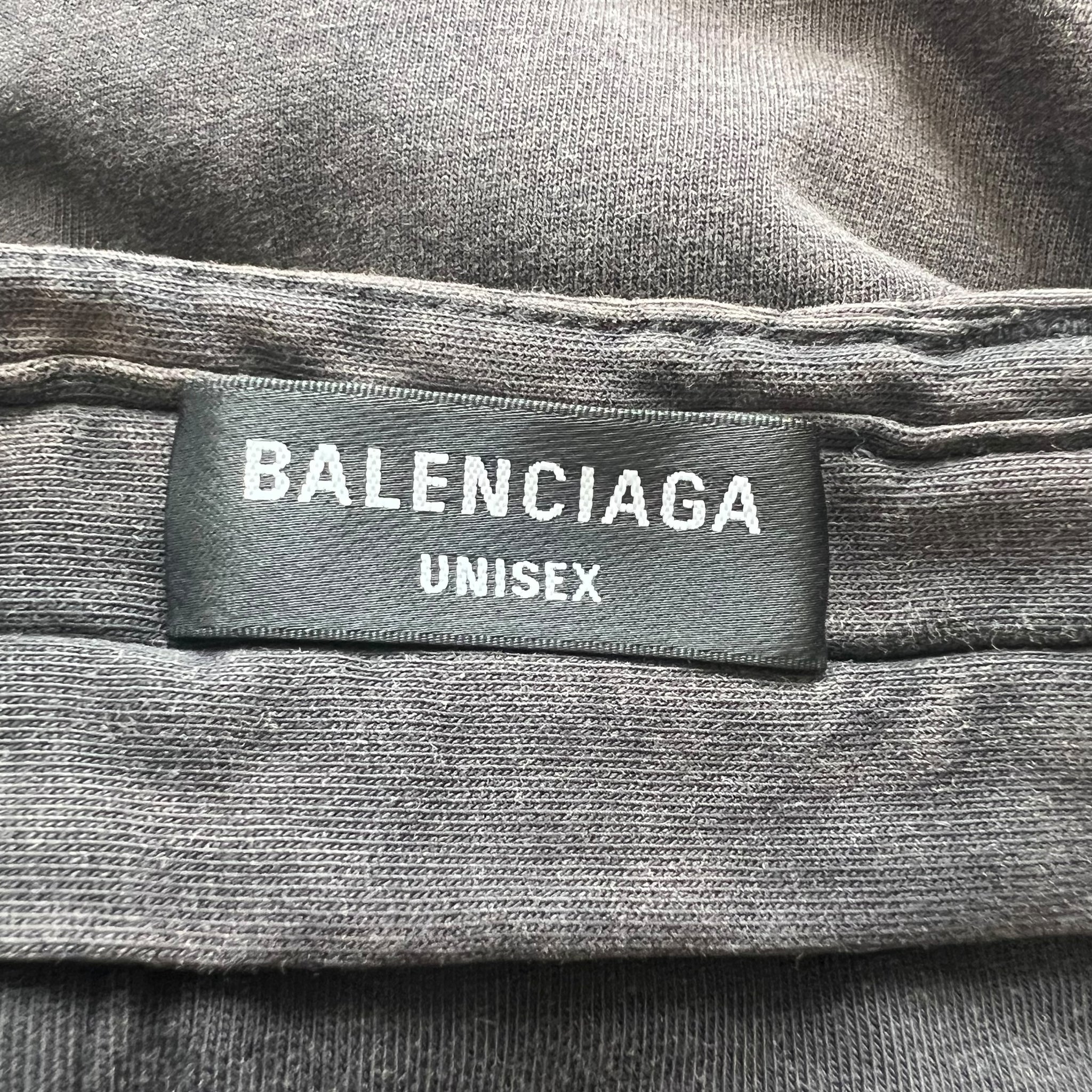 BALENCIAGA AW2021 DISTRESSED COTTON WORN-OUT DOUBLE JACKET