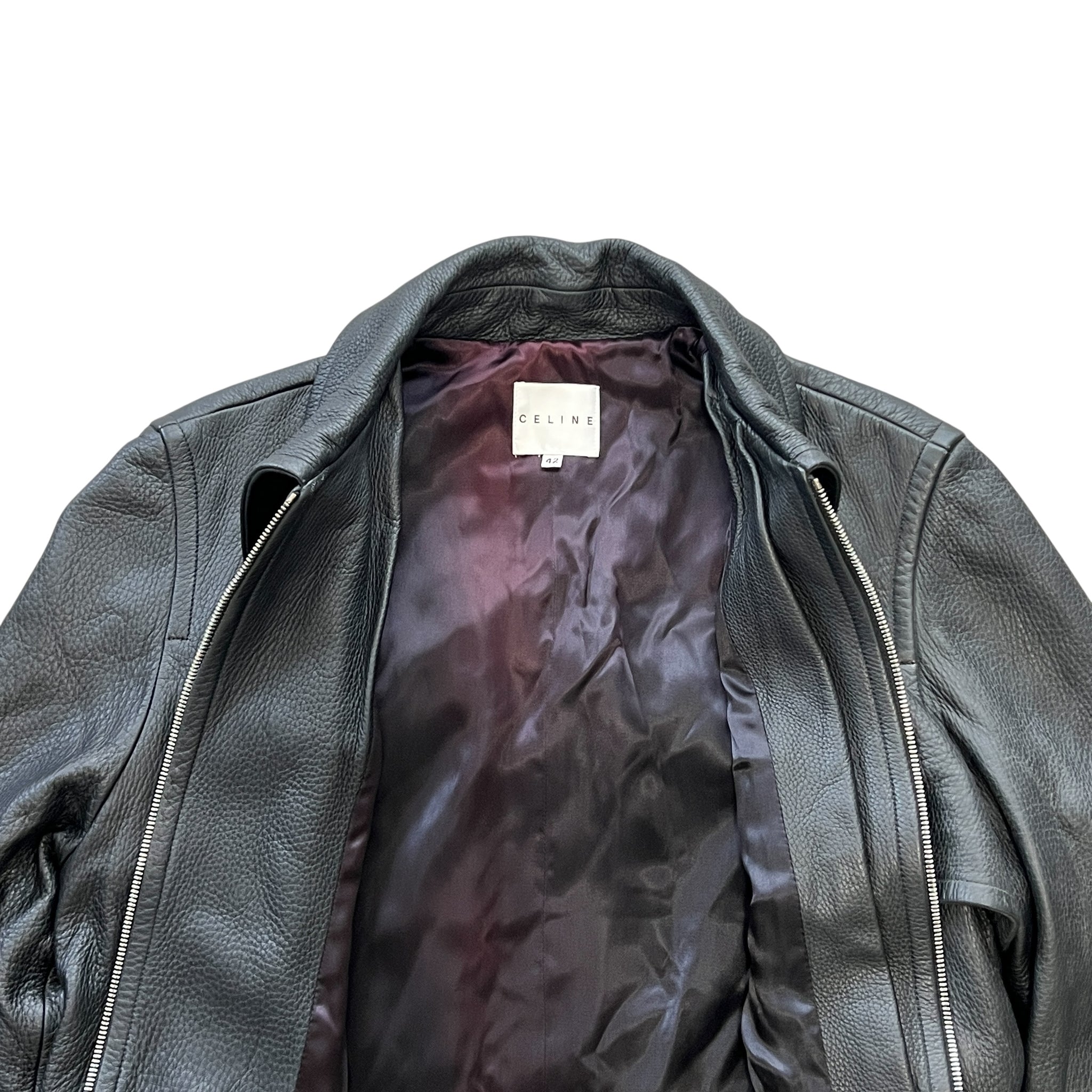 CELINE Vintage Deerskin Leather Long Coat