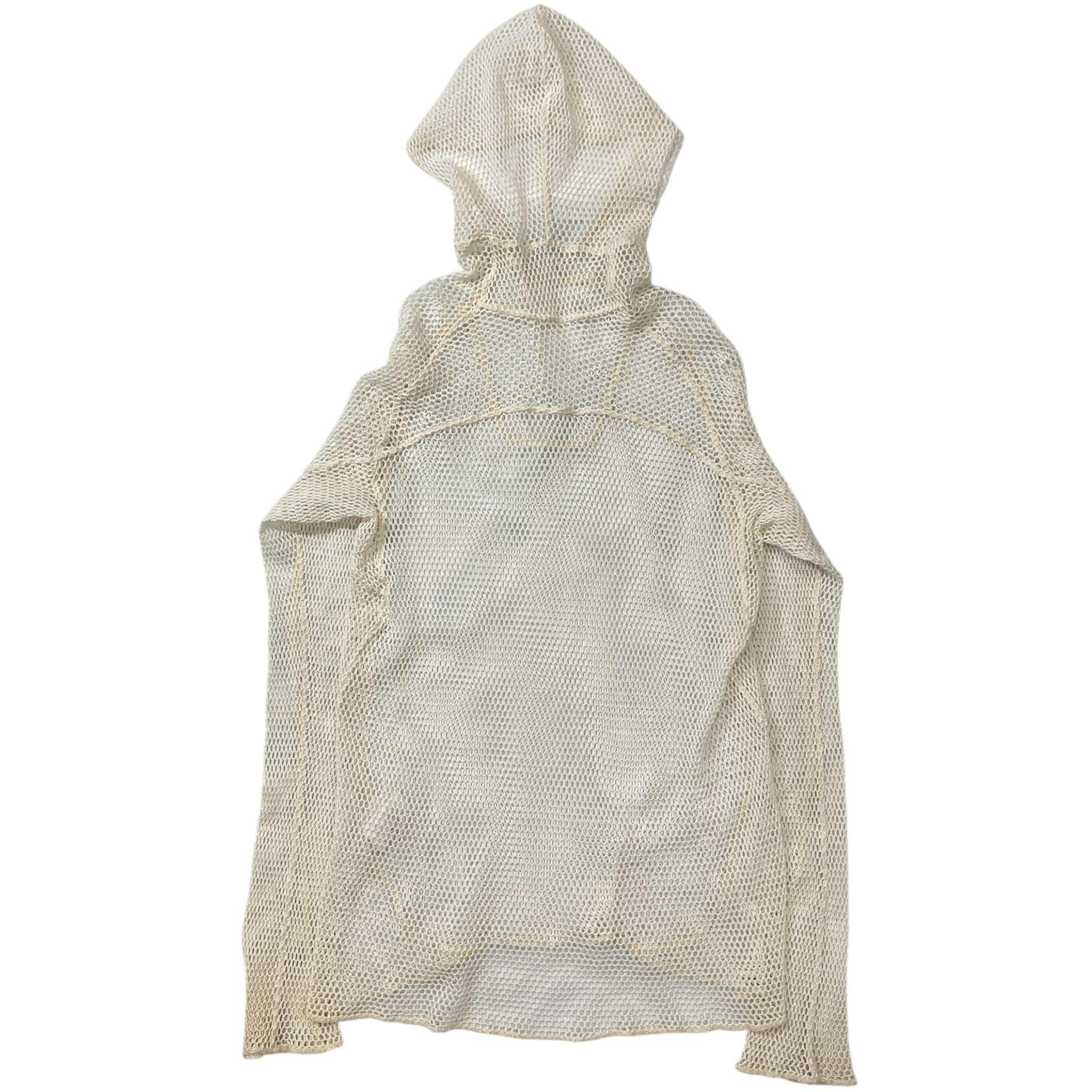 KANGHYUK Cotton Mesh Knit Pullover Hoodie