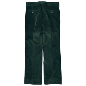 GUCCI Corduroy Flare Trousers Dark Green