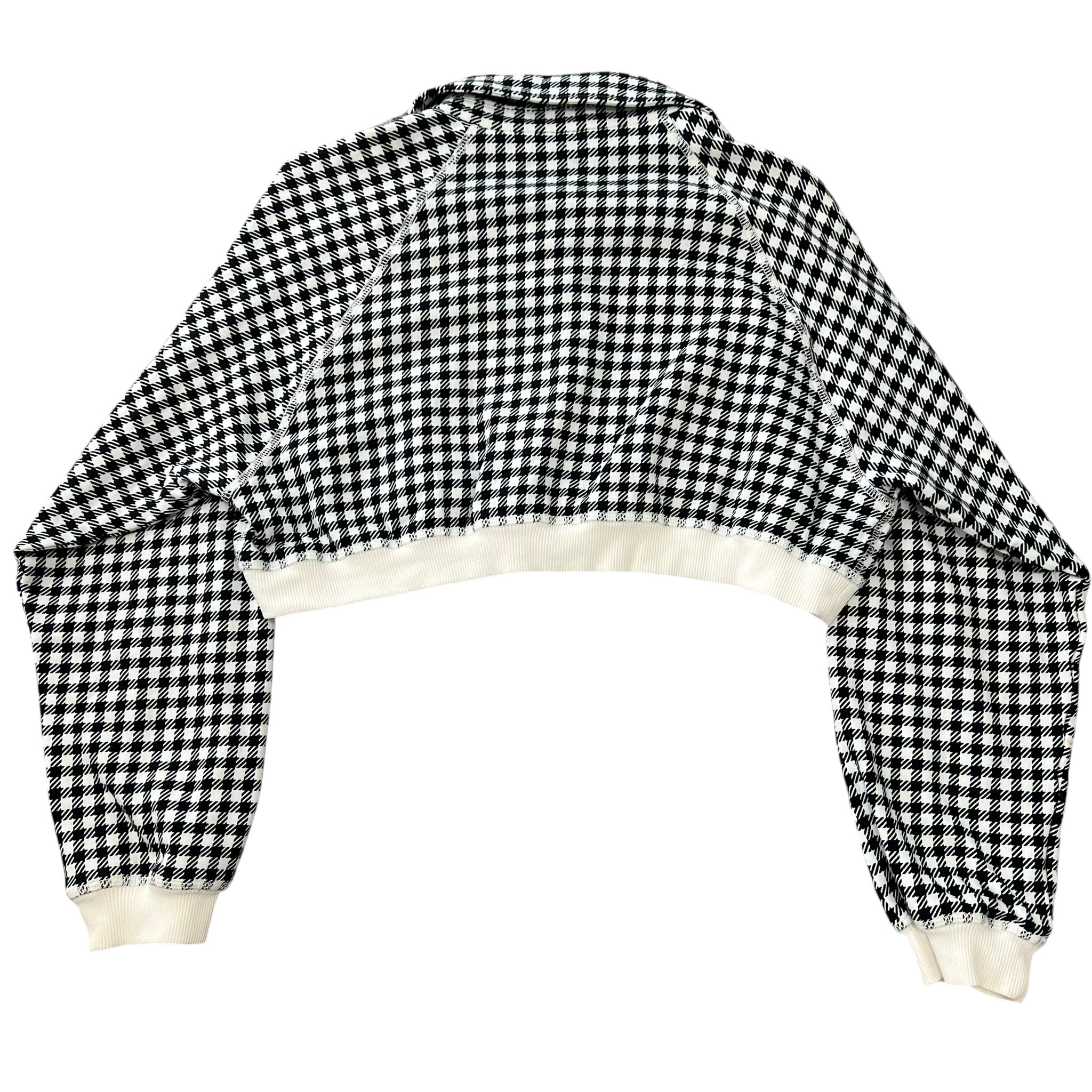 MIU MIU Check Sweat Short Jacket and Short Pants Set Up