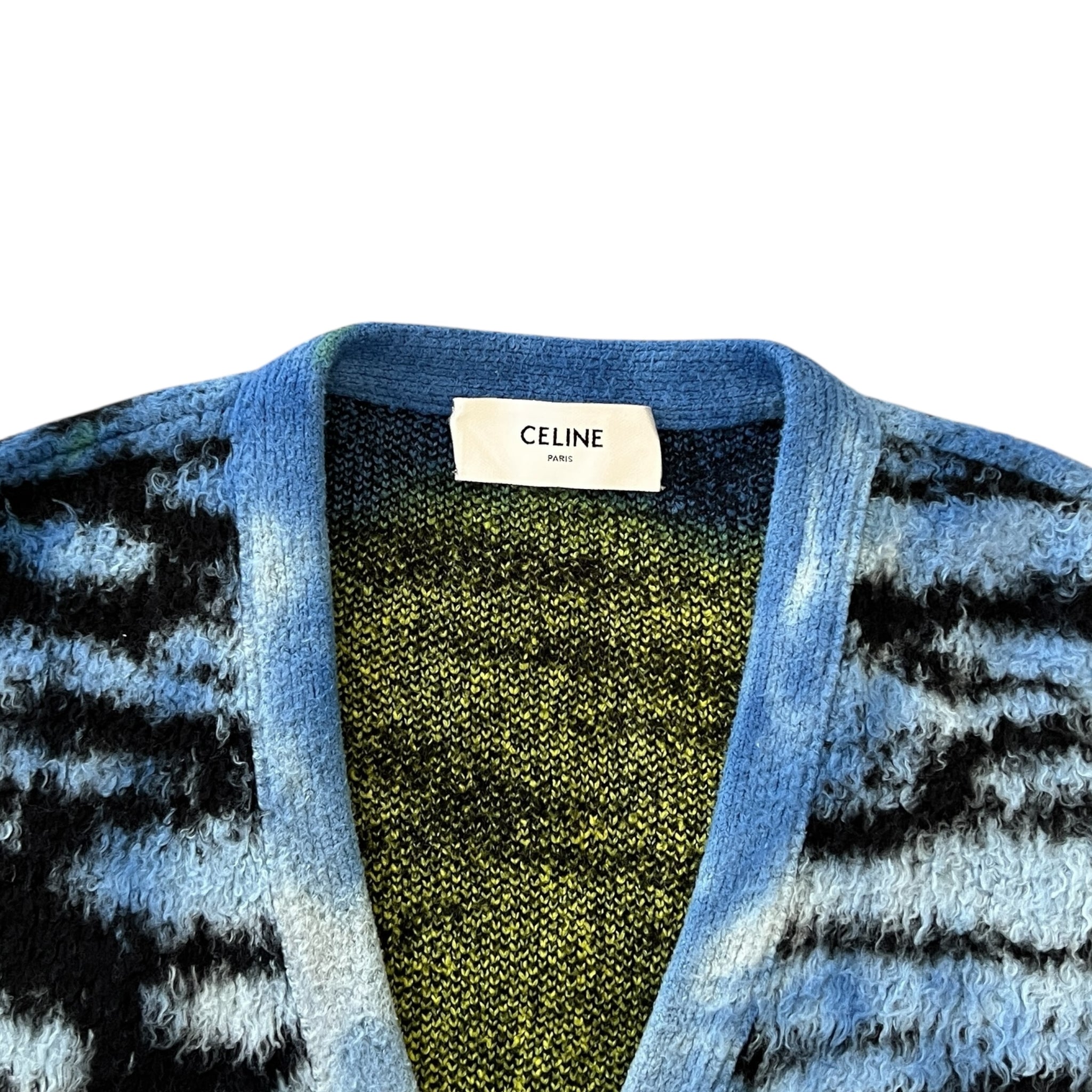 CELINE 2023SS ×HEDI SLIMANE Sunset Tropical Printed Cotton Cardigan