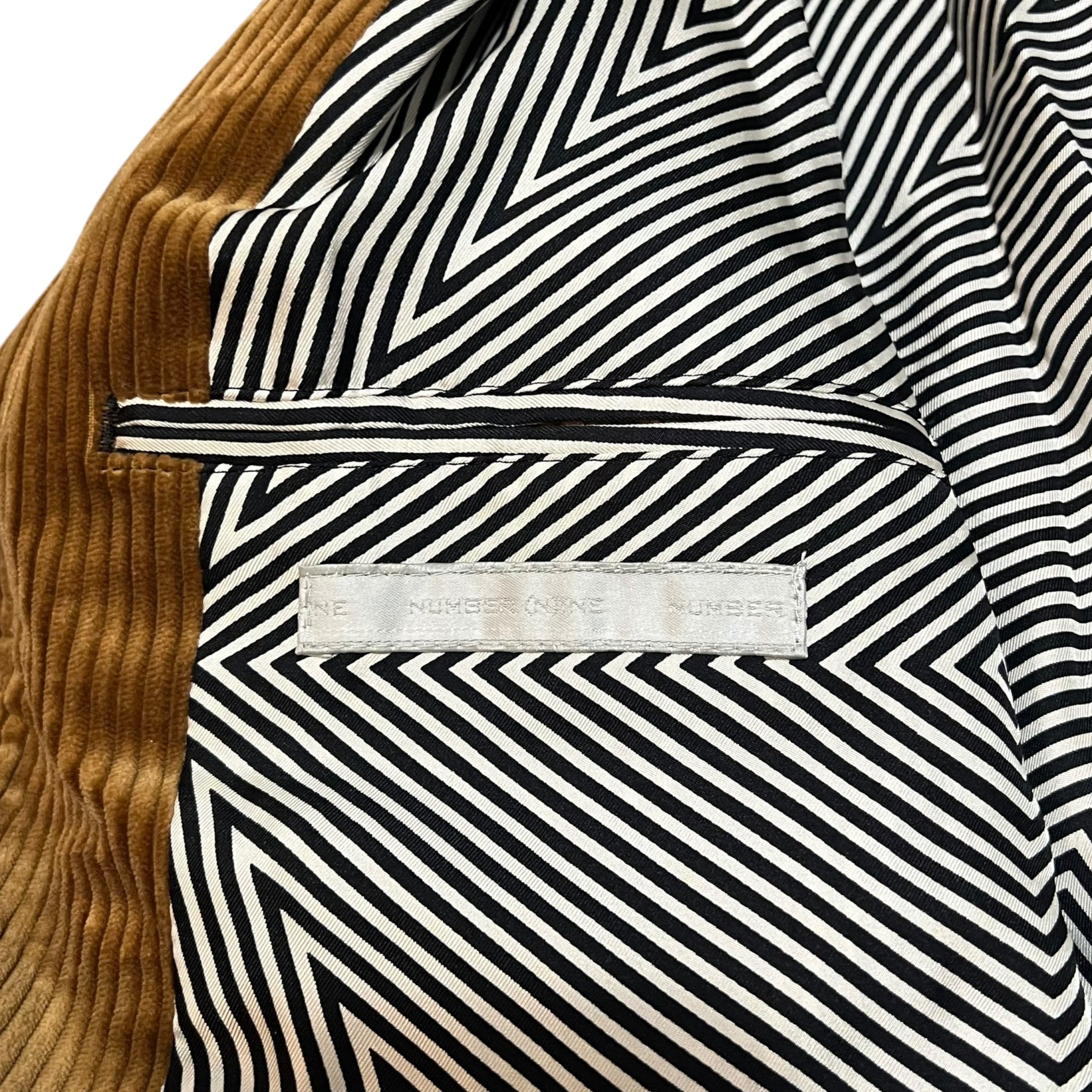 NUMBER (N) INE STANDARD Corduroy Motorcycle Jacket