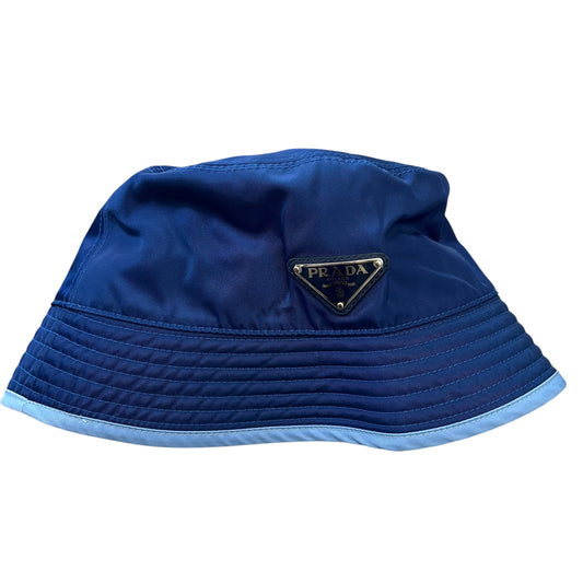 Prada Nylon Plate Logo bucket hat