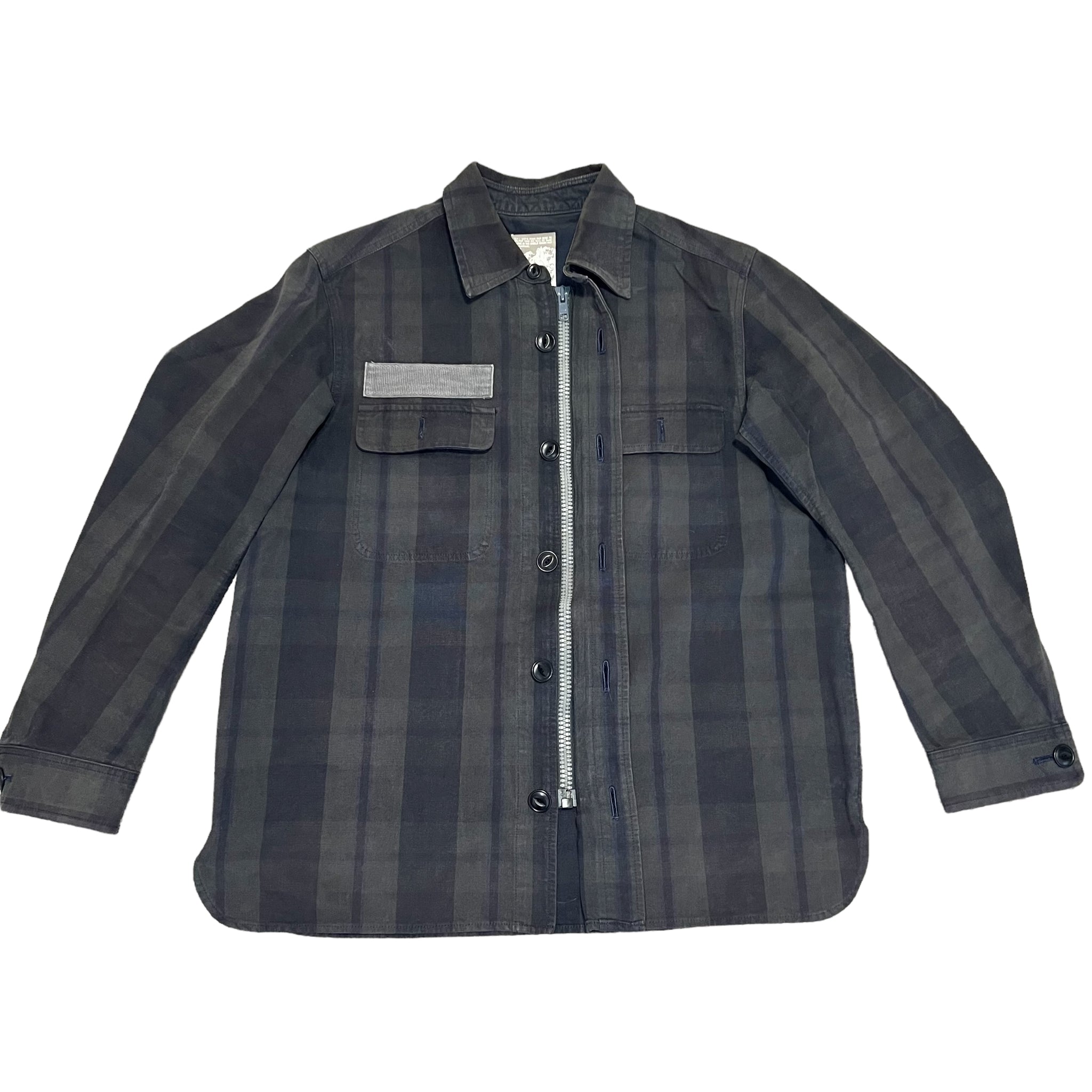 GENERAL RESEARCH 2000AW BLOCK CHECK ZIP-UP JACKET