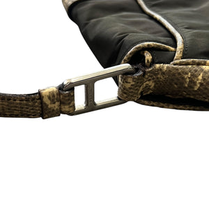 PRADA Vintage One Shoulder Bag Python Embossing  Tessuto Nylon × Leather