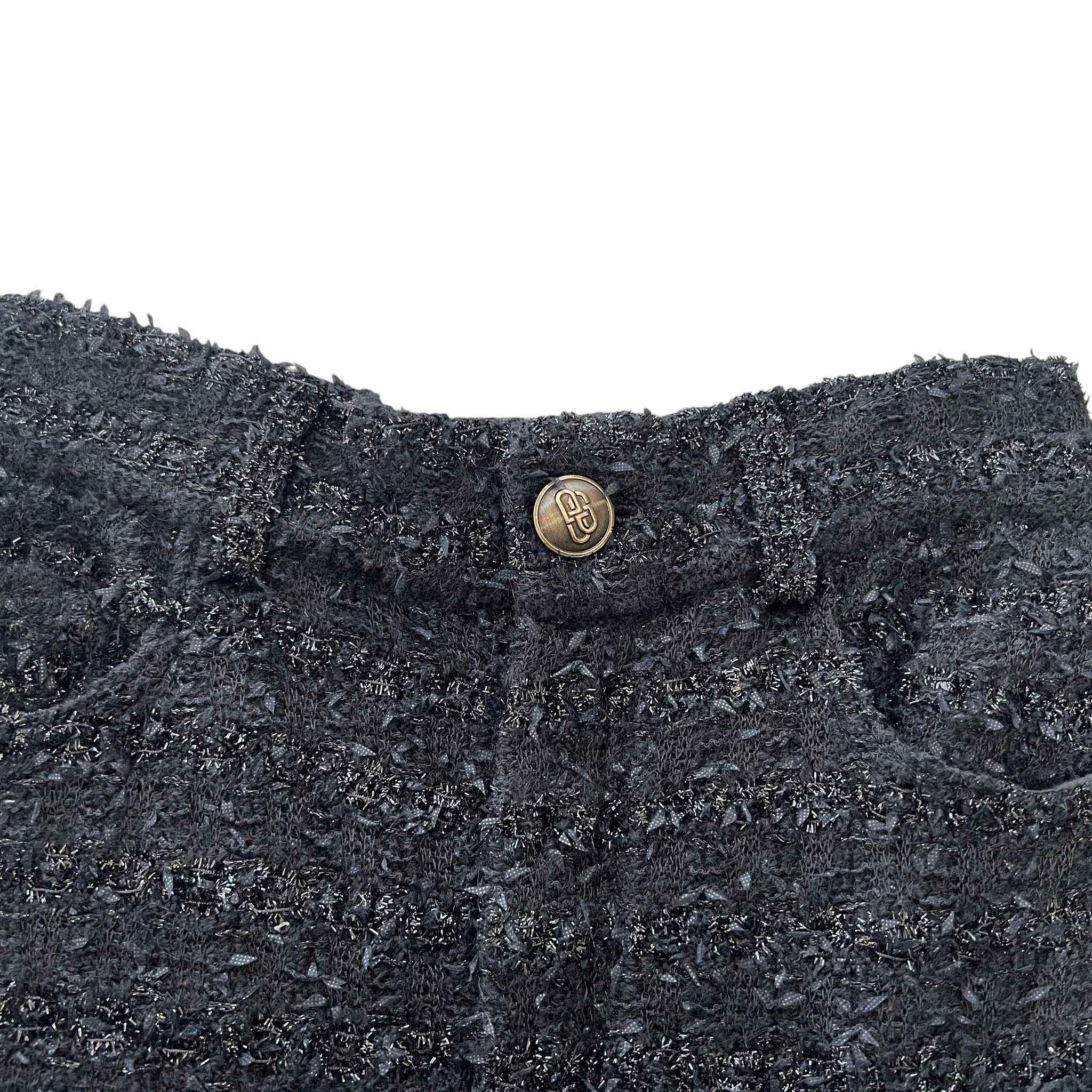 BALENCIAGA 2022AW DEMNA GVASALIA Textured Tweed Knit Baggy Pants LOOK PHOTO 28