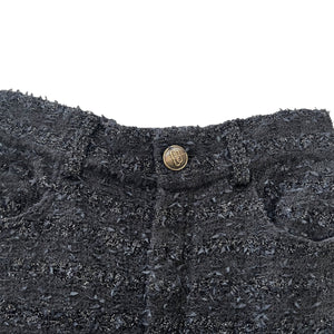BALENCIAGA 2022AW DEMNA GVASALIA Textured Tweed Knit Baggy Pants LOOK PHOTO 28