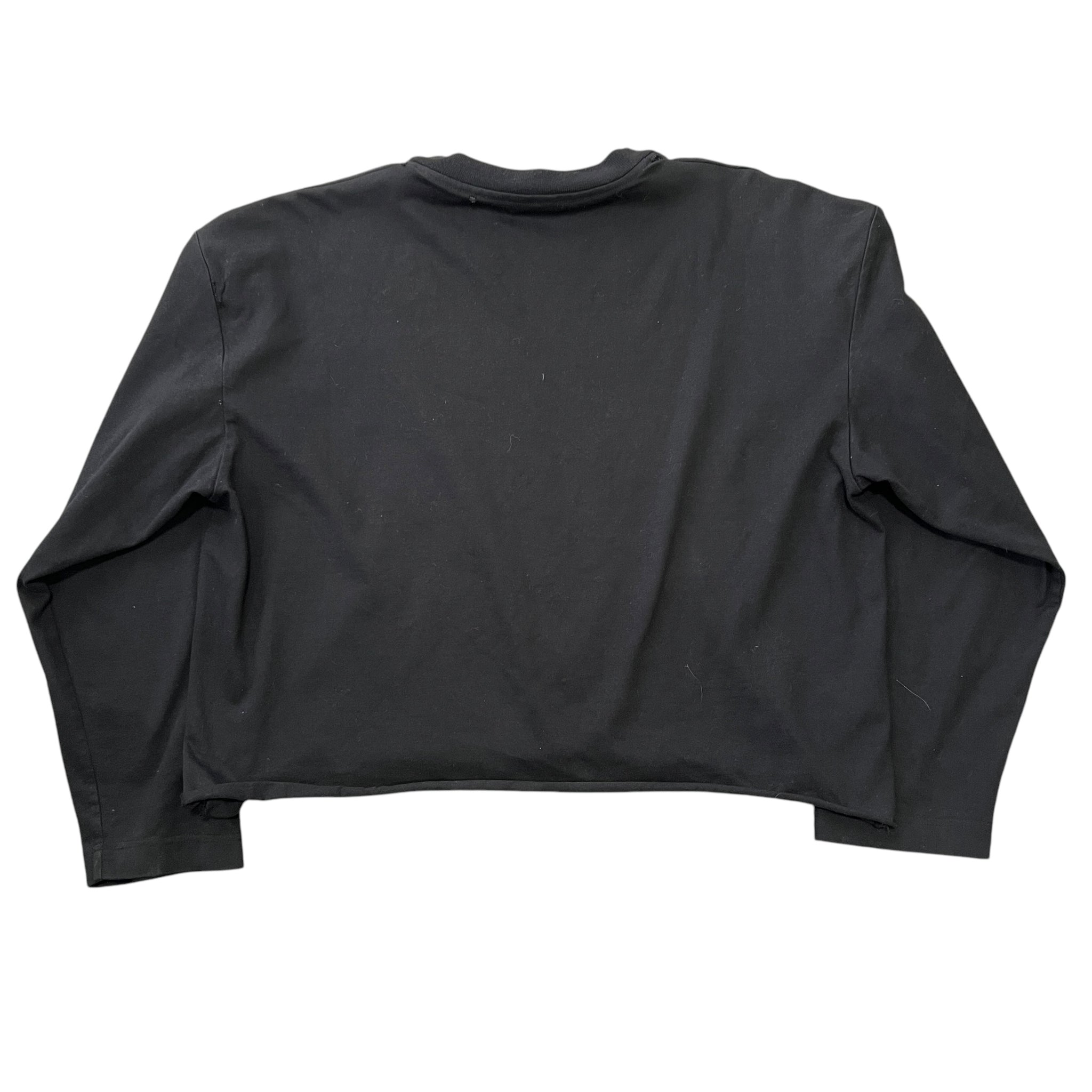 VETEMENTS 2017AW “République Française” Logo Cropped Long Sleeve T-Shirts