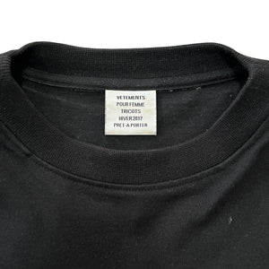 VETEMENTS 2017AW “République Française” Logo Cropped Long Sleeve T-Shirts