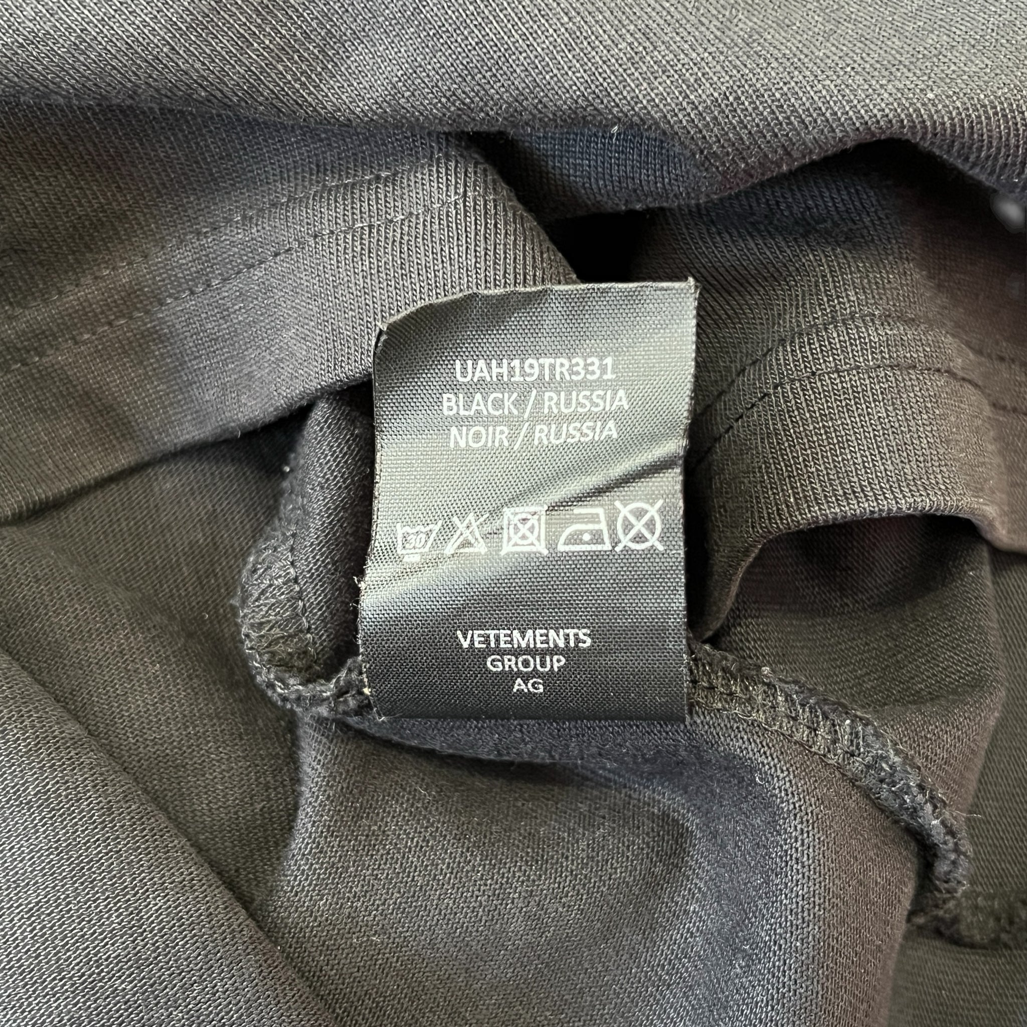 VETEMENTS 2018AW Patchwork Layered Hoodie