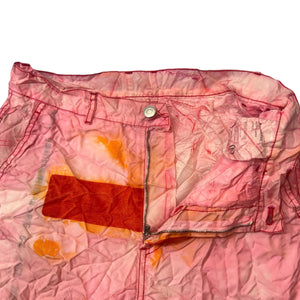KANGHYUK 2020 COLLECTION 8 Nylon Polyester Spray Crinkled Flare Airbag Pants