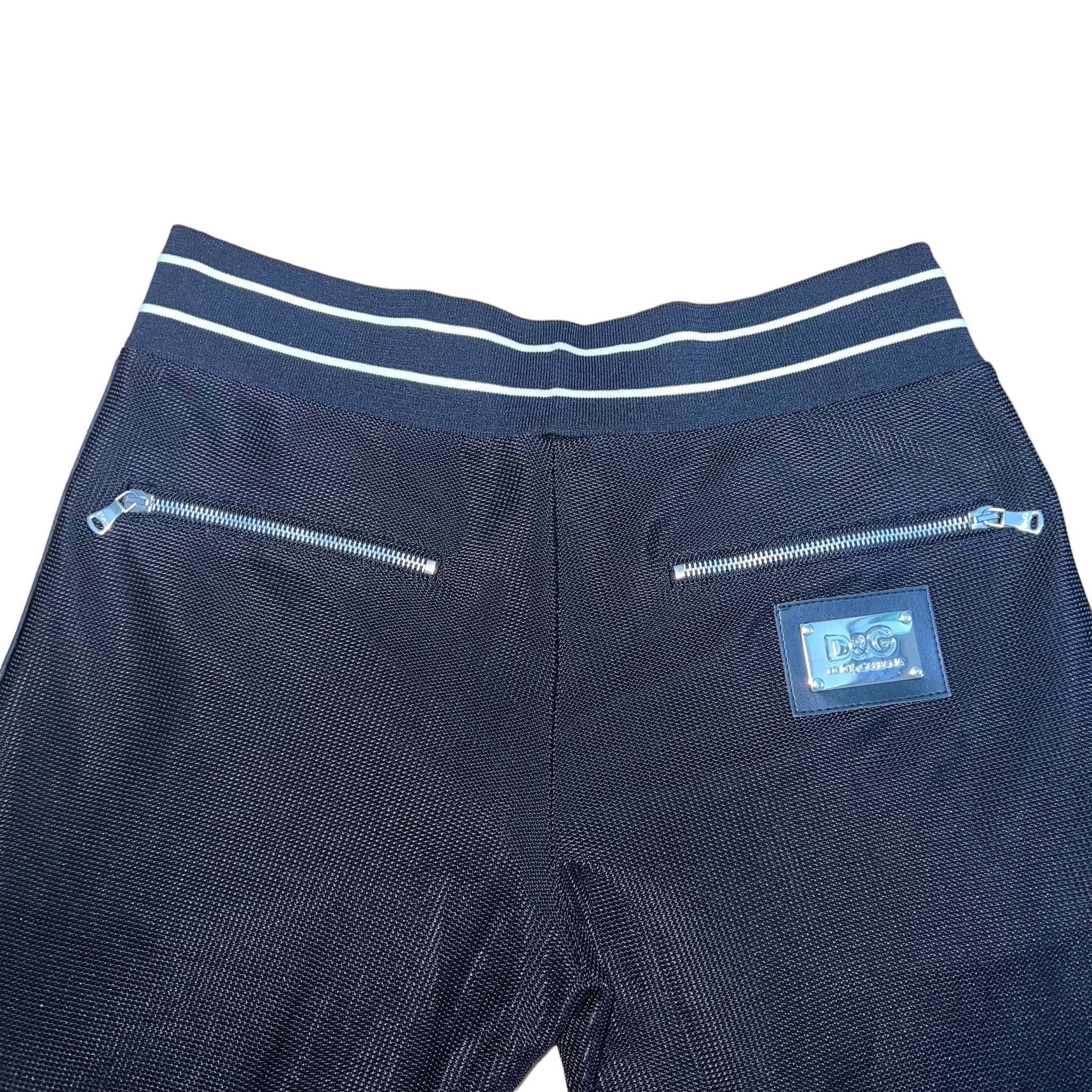 DOLCE&GABBANA 2001SS MULTI ZIP MESH TRACK PANTS