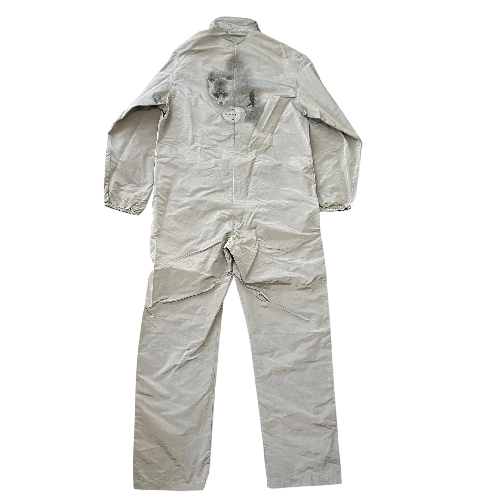 PRADA 2022AW RAF SIMONS Silk All In One Triangle Plate Jumpsuit