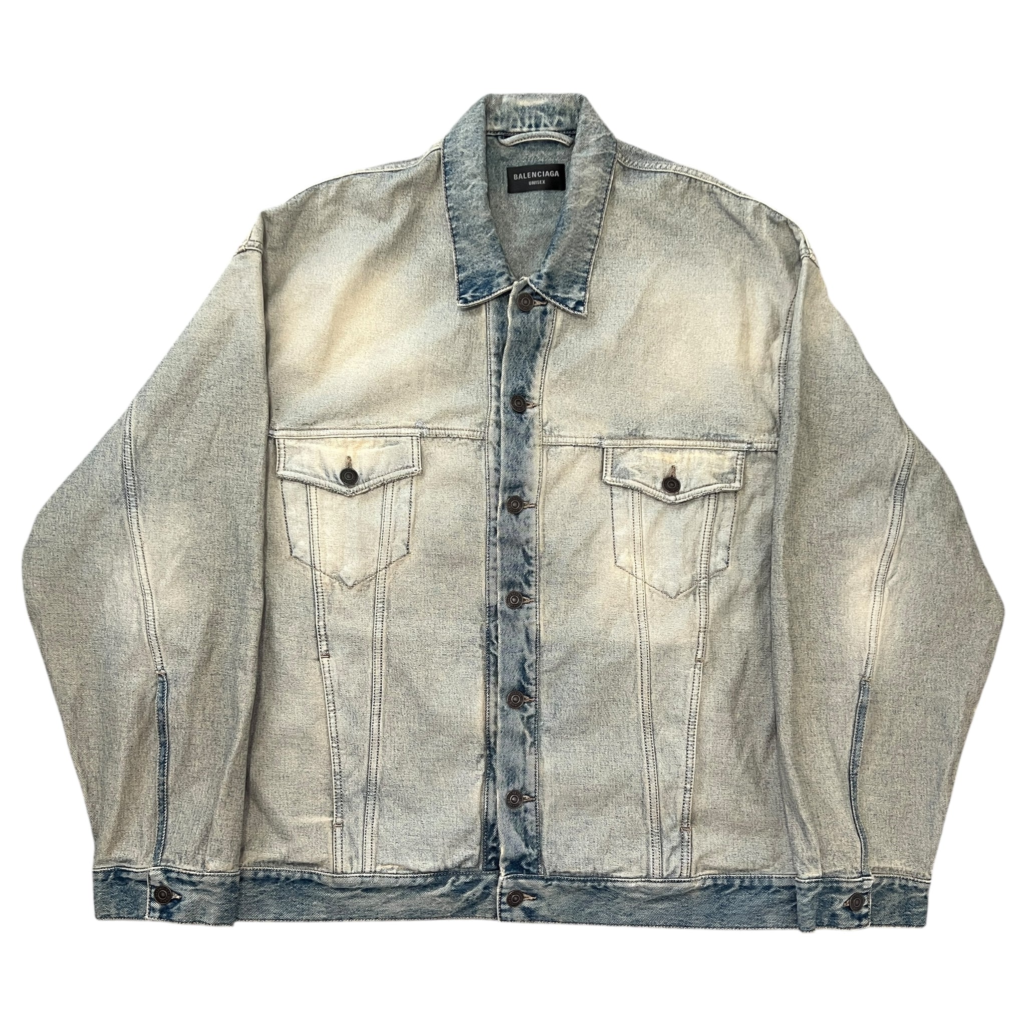 BALENCIAGA デニムジャケット キラキラ BALENCIAGA 2024SS Inside-out Oversized Denim Jacket