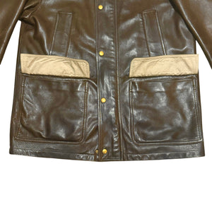 A.PRESSE Leather Hunting Coat