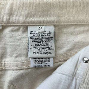 HERMES 2020SS 5 Pocket Ivory Denim Pants