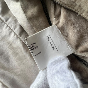 RICK OWENS 2005AW "MOOG" VELVET BELT BOMBER JACKET