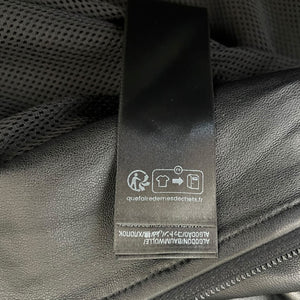 BALENCIAGA 2022AW 3B Sport Icon Tracksuit Leather Jacket