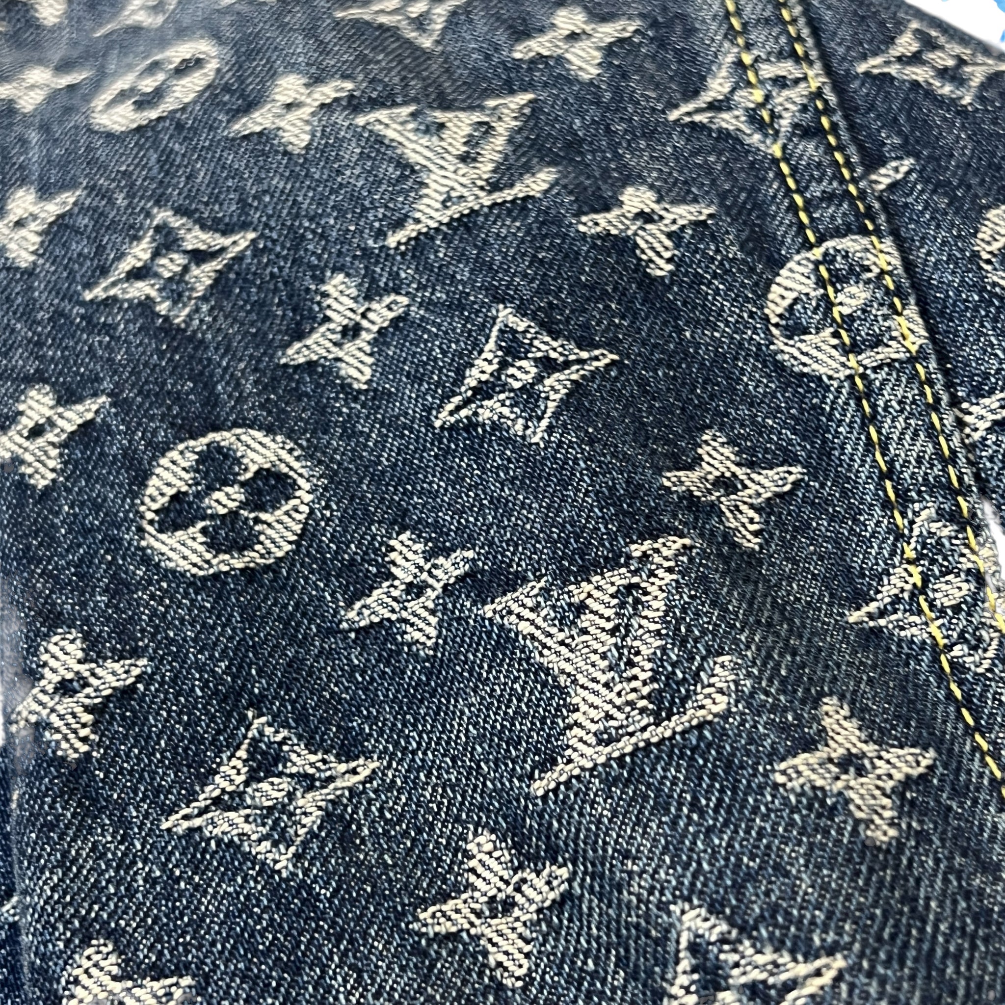 LOUIS VUITTON 2020AW × NIGO Giant Damier Waves Monogram Denim Jacket