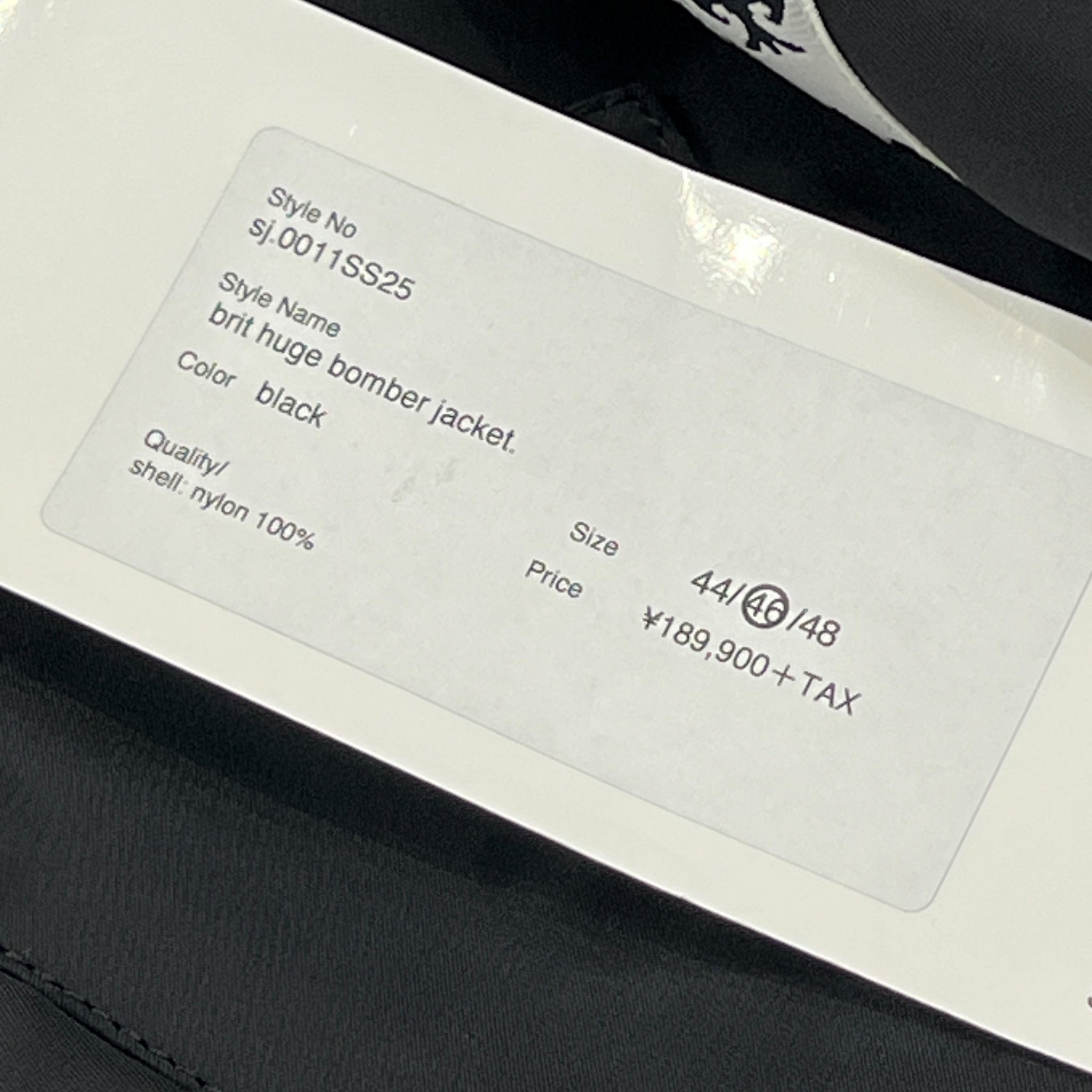 TAKAHIROMIYASHITA The Soloist. 2025SS Brit Huge Bomber Jacket Black