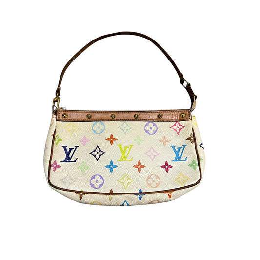 LOUIS VUITTON × TAKASHI MURAKAMI 村上隆 Monogram Multi Color Leather Shoulder Hand Bag