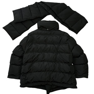 BALENCIAGA 2023AW Incognito Puffer Down Jacket with Detachable Scarf