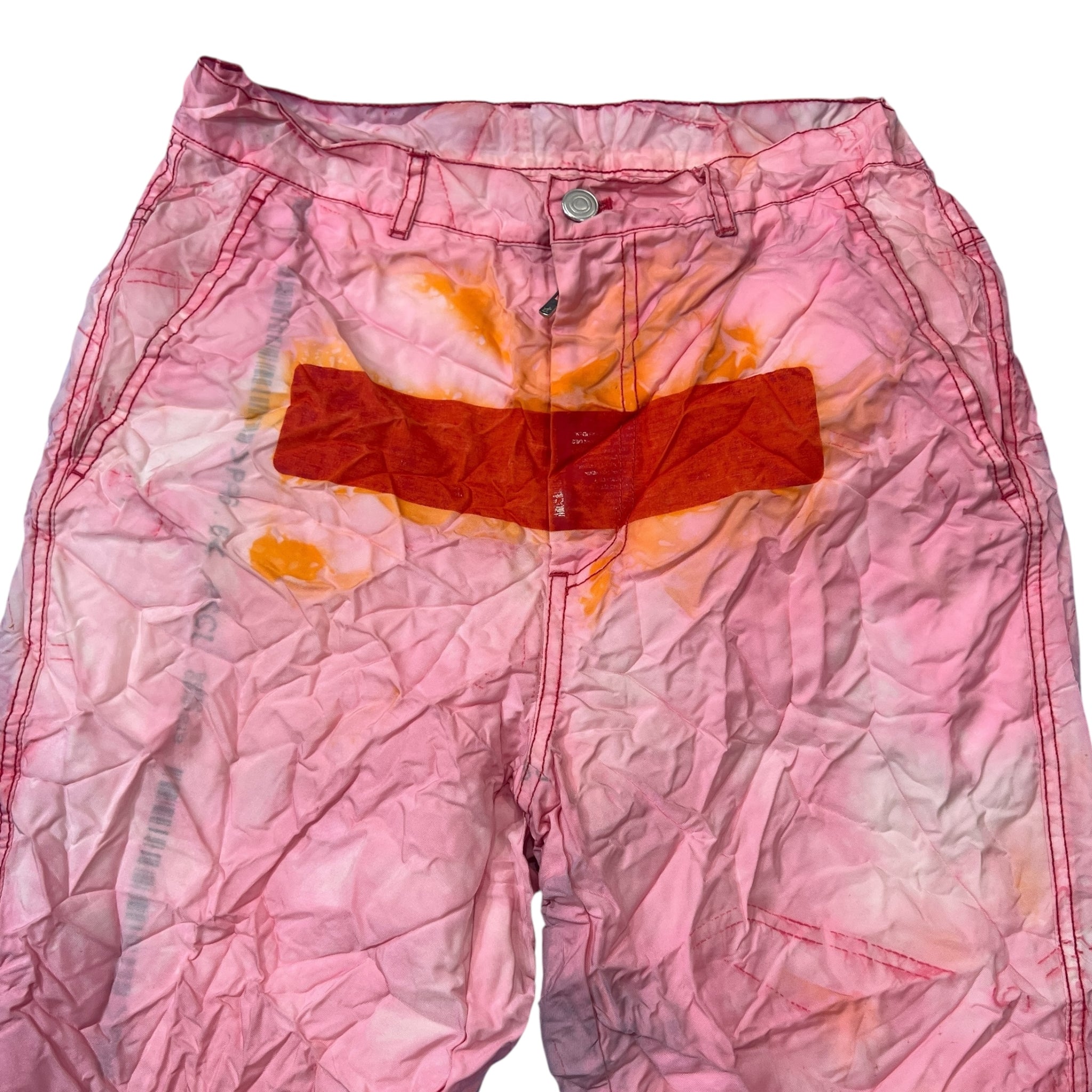 KANGHYUK 2020 COLLECTION 8 Nylon Polyester Spray Crinkled Flare Airbag Pants
