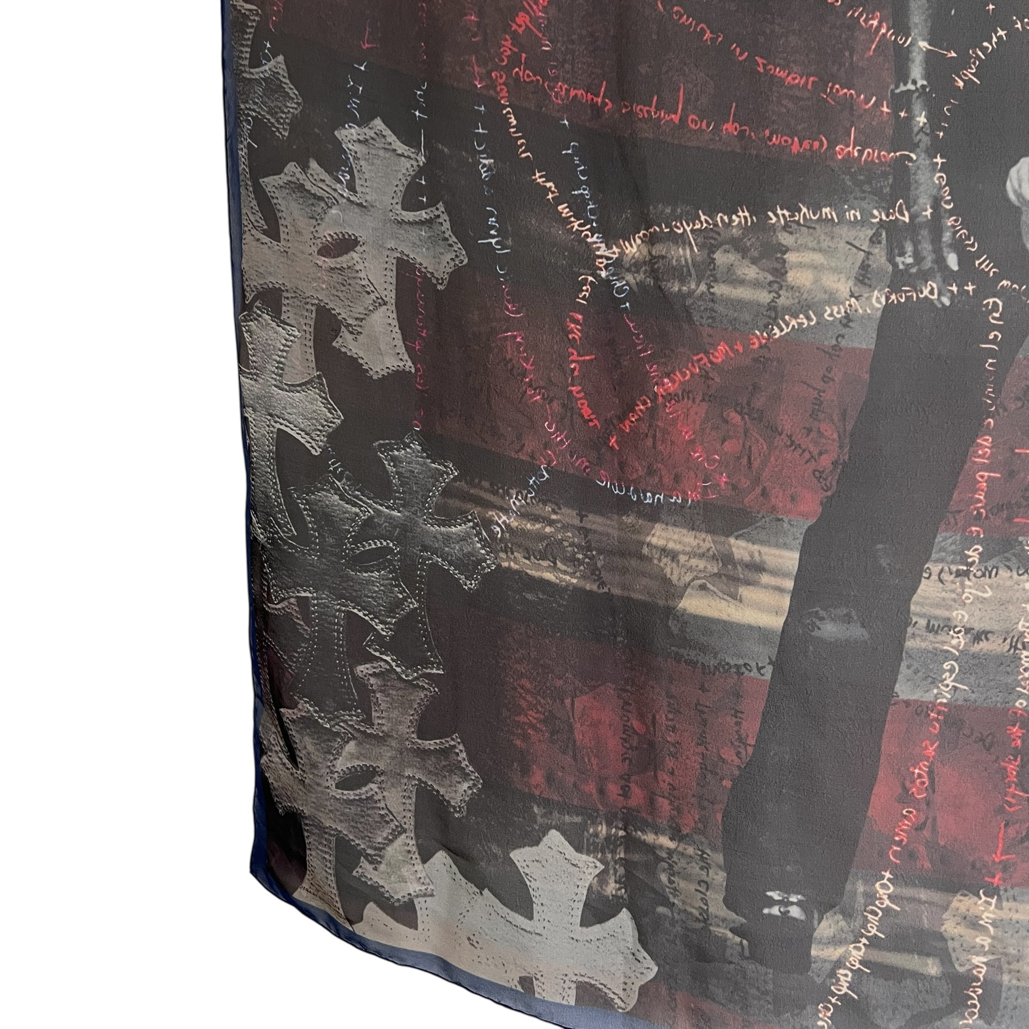Chrome Hearts Family Framed Silk Scarf