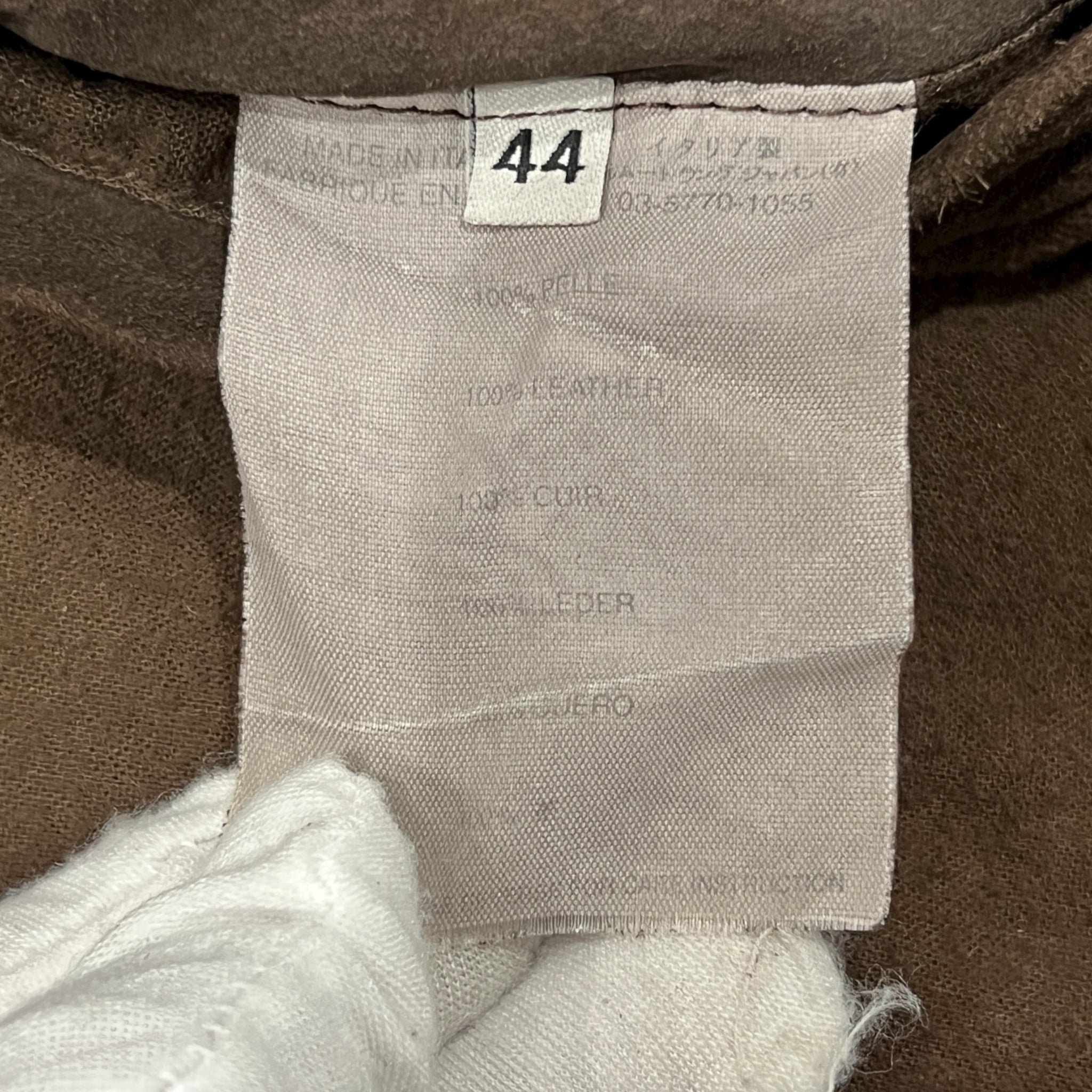 HELMUT LANG 2004AW Suede Leather Coat Jacket