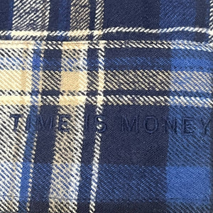 VEREMENTS 2016AW DEMNA GVASALIA TIME IS MONEY CHECK SHIRT