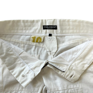 DOLCE&GABBANA Multi-Zip Cotton Biker Pants