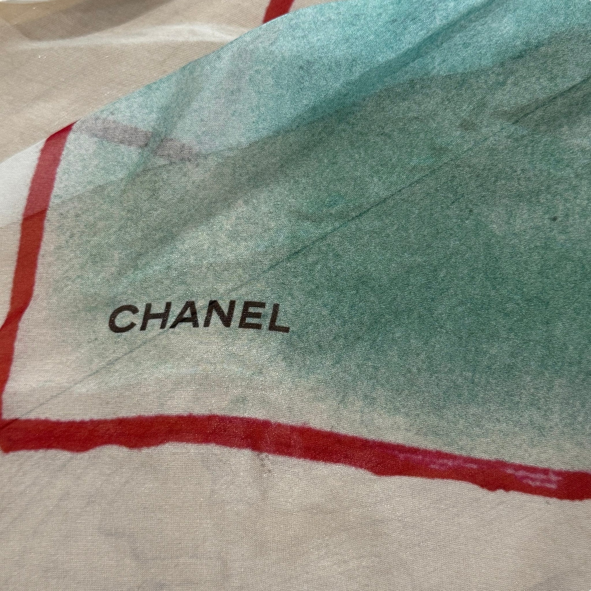 CHANEL Mademoiselle Silk Shawl 12P