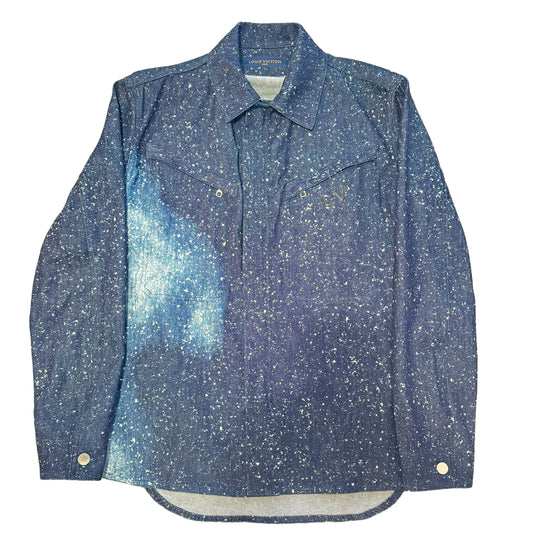 LOUIS VUITTON 19AW ×VIRGIL ABLOH GALAXY ZIP UP DENIM SHIRTS