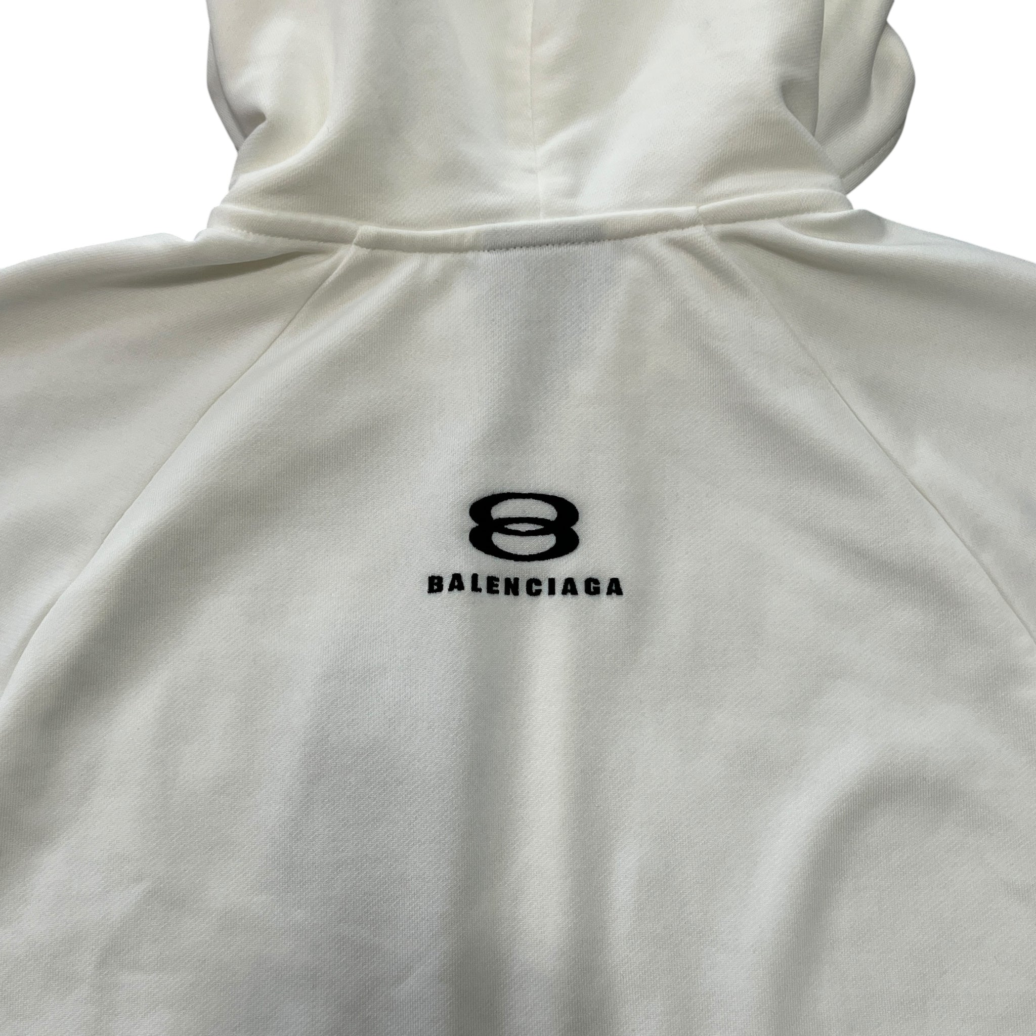 BALENCIAGA 2023 Winter Look26 Infinity Back Logo Cotton Terry Jersey Hoodie