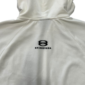 BALENCIAGA 2023 Winter Look26 Infinity Back Logo Cotton Terry Jersey Hoodie