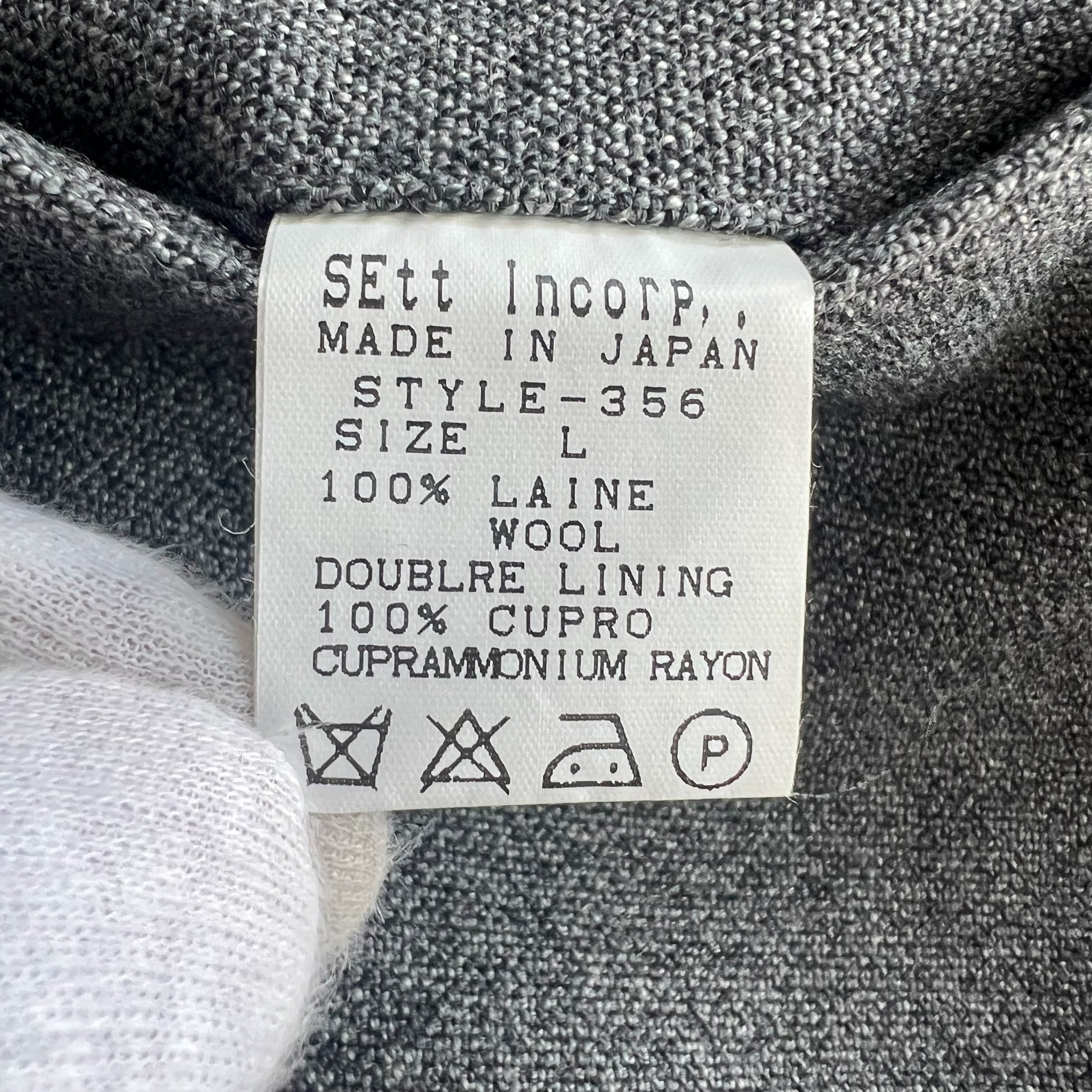GENERAL RESEARCH FOR LEFT HANDED 1998AW PARASITE POCKET HEAVY WOOL SUITS JACKET PANTS SET