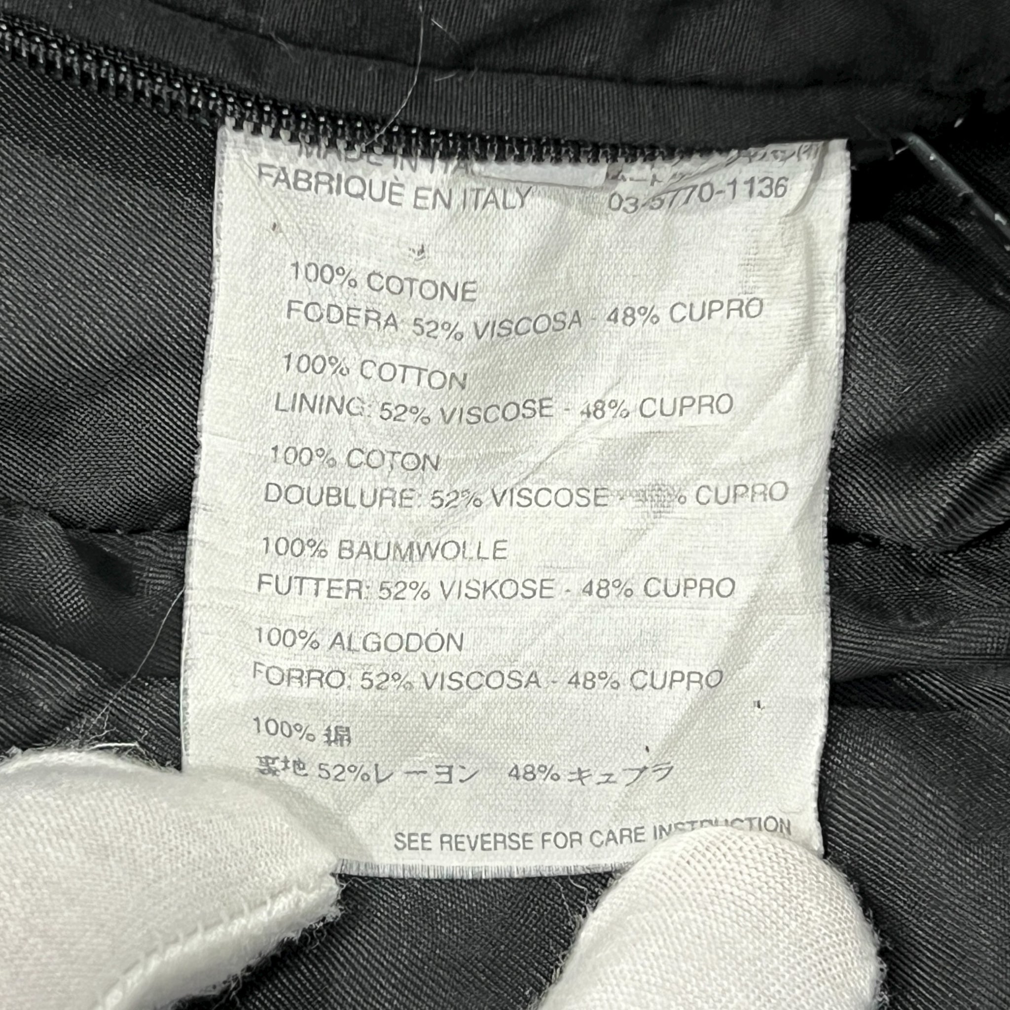 HELMUT LANG 2002AW Insulated Cotton Mac Coat