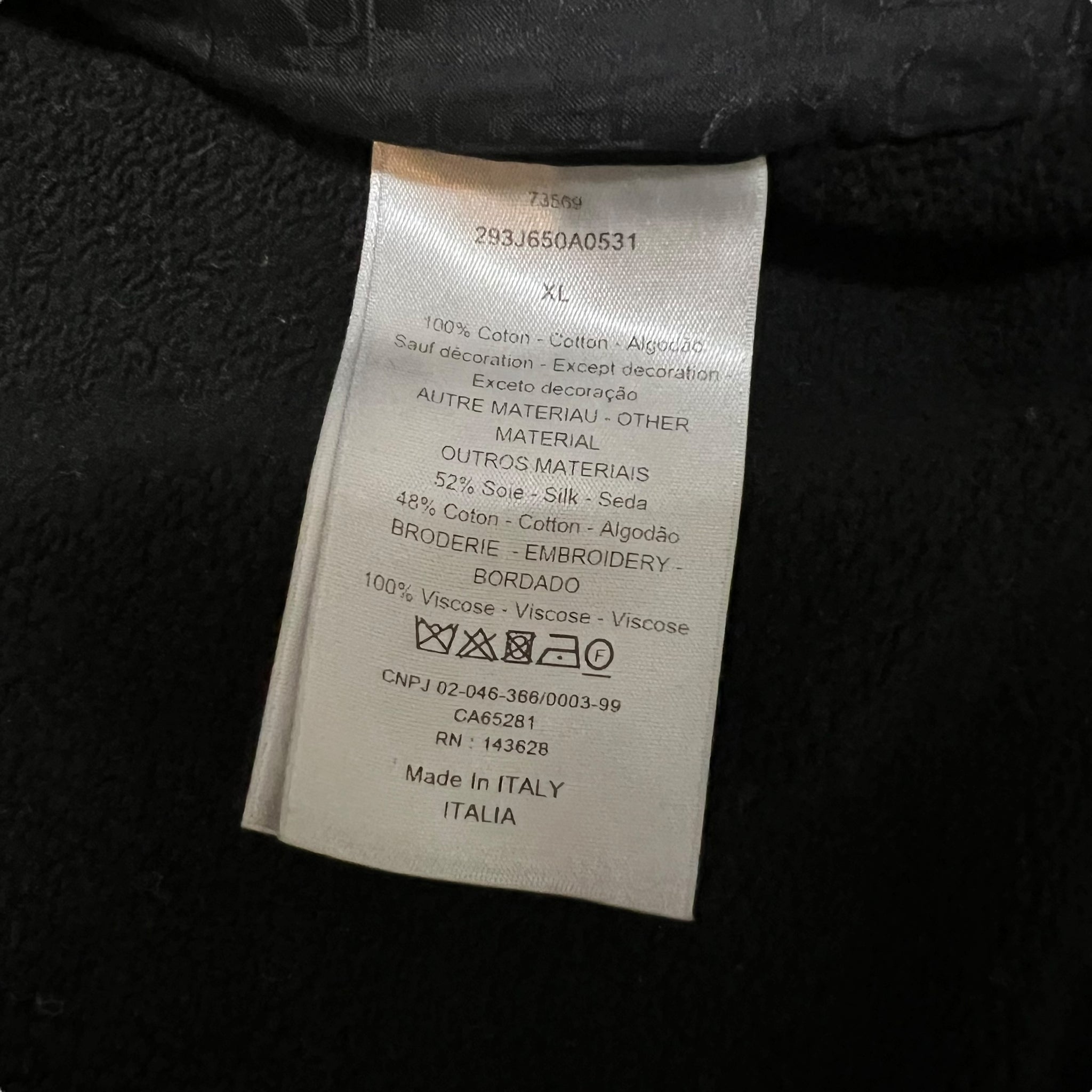 DIOR 2022SS OBLIQUE INSIDE SILK  ZIP UP HOODIE