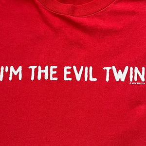 NOW AND ZEN " I'M THE EVIL TWIN " Vintage Silkscreen Printed S/S T-Shirts DELTA