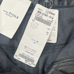 ISABEL MARANT ÉTOILE 2021AW Faux Leather High-Waist Trousers