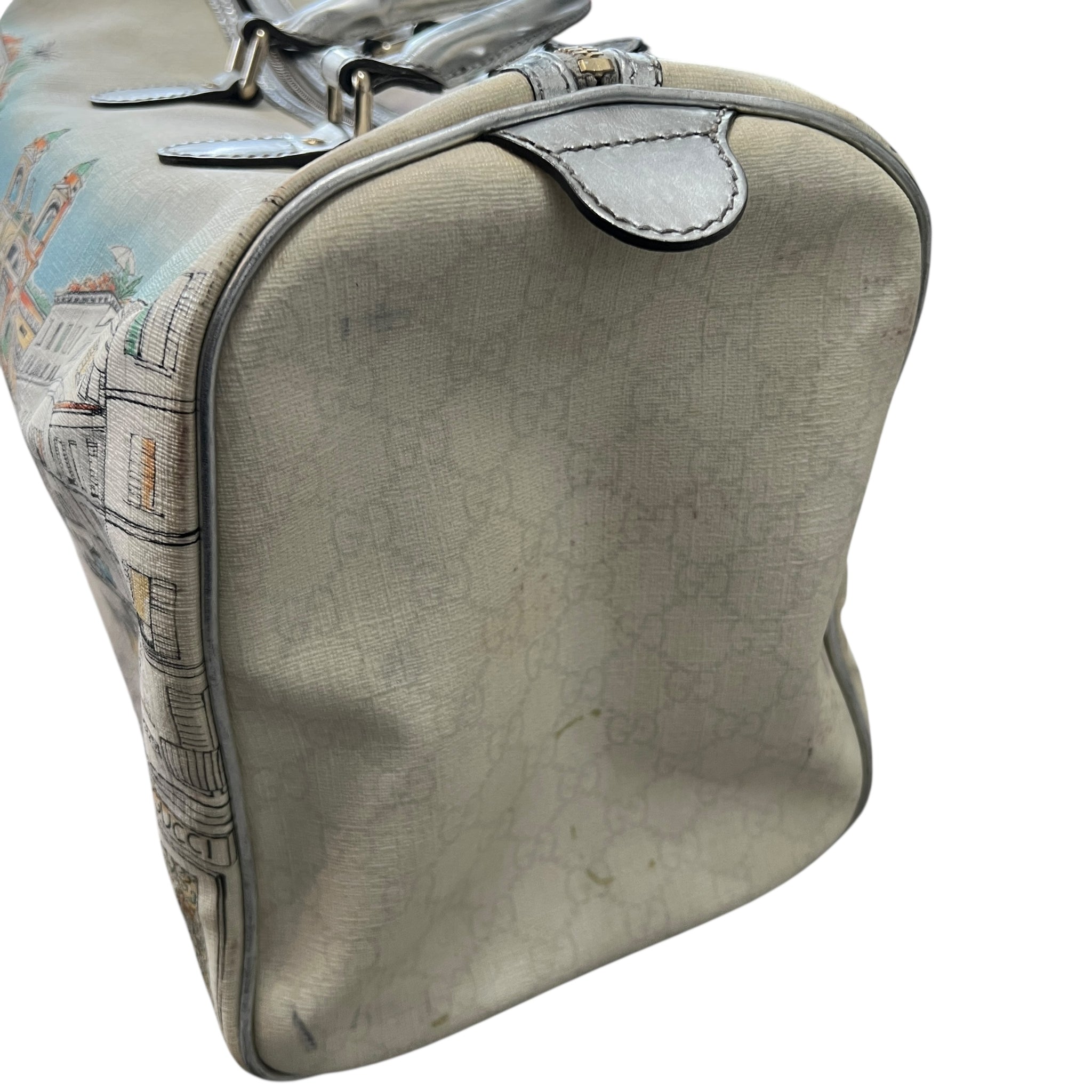 GUCCI 70th Anniversary of the Roma Boutique Exclusive × Joy Satchell Collaboration GG Canvas Hand Bag