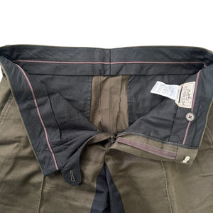 HERMES Military Bi-color Cotton Straight Pants