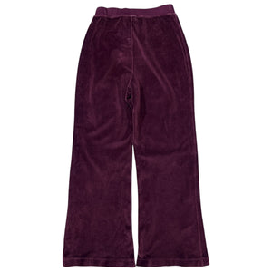 GUCCI × TOM FORD 90s Cotton Velvet Flare Sweat Pants Bordeaux
