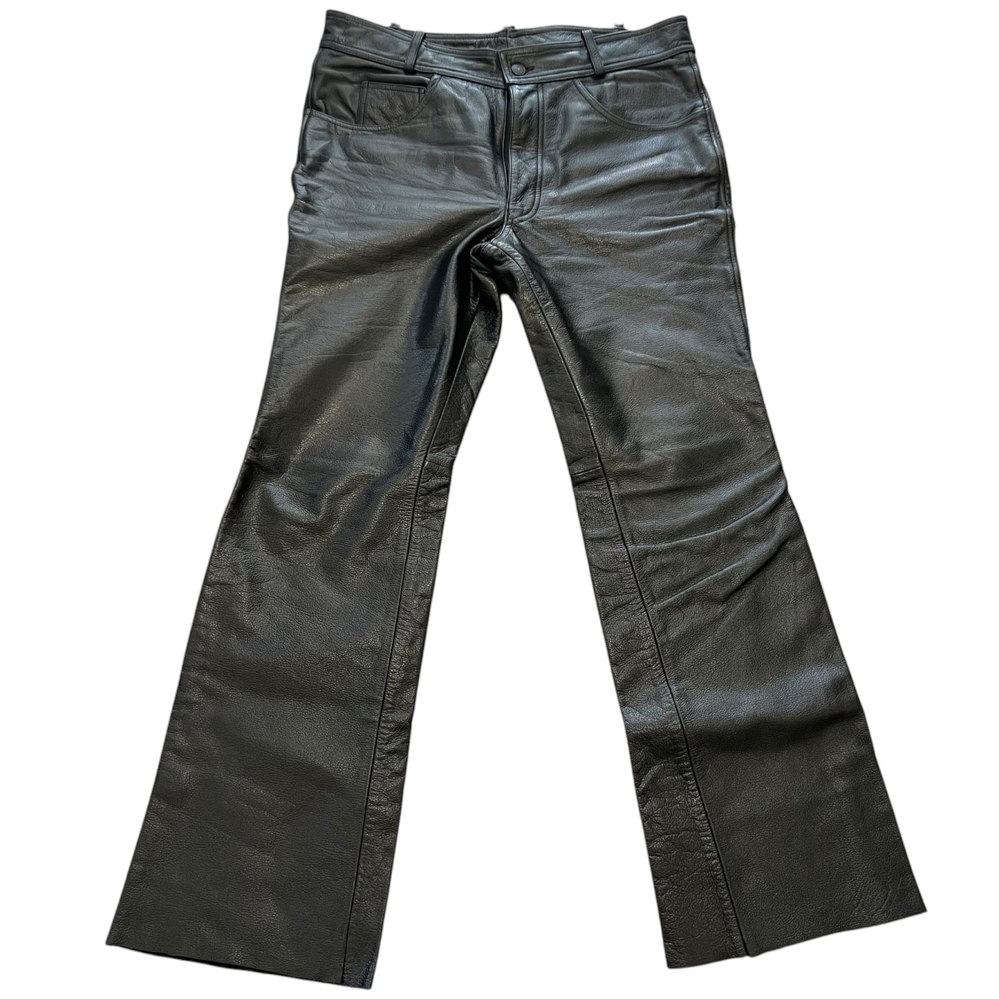 HARLEY DAVIDSON Biker Boots Cut Leather Pants