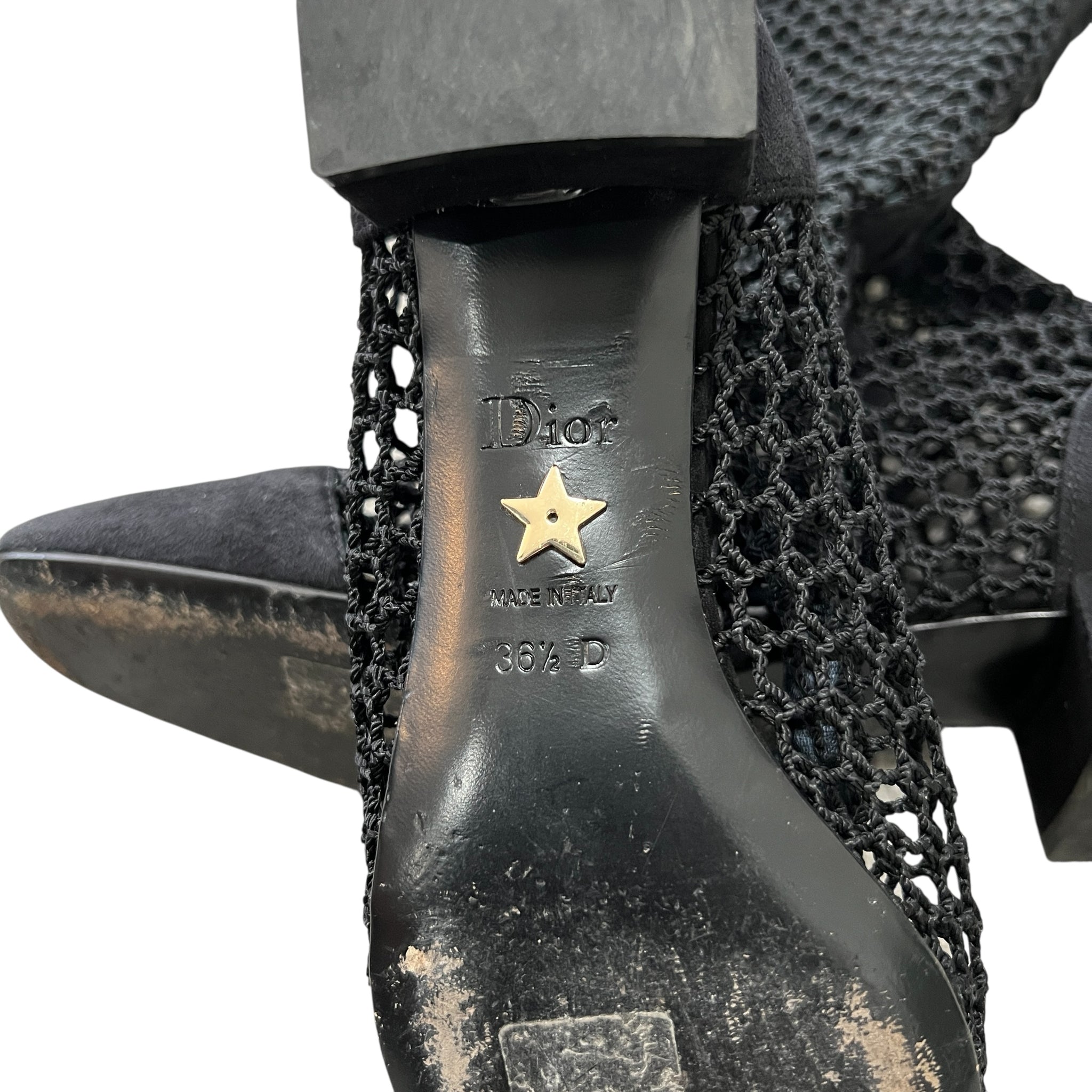 Christian Dior Naughtily-D Suede & Mesh Statement Boots